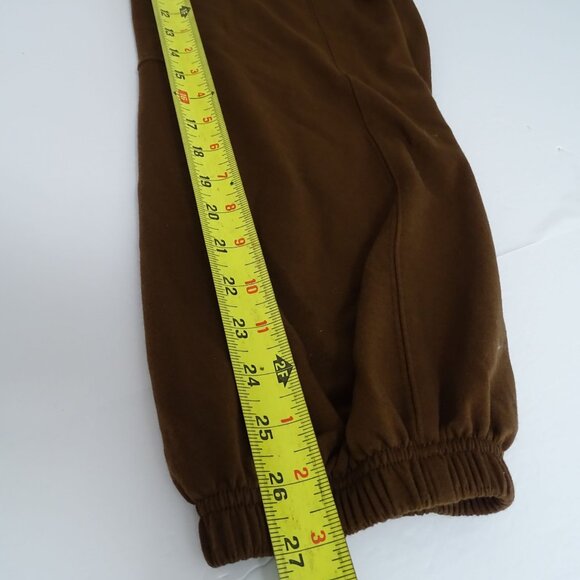 Brown Sleeveless Jumpsuit Women Size L Elastic Ankle and Waist Keyhole Back - Picture 13 of 13